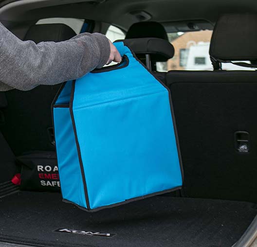 Easy Carry Shopping Bag Showing In Car Simple Handle